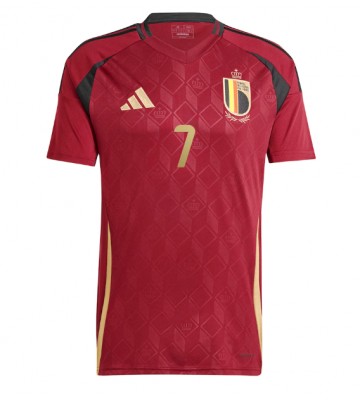 Belgien Kevin De Bruyne #7 Hjemmebanetrøje EM 2024 Kortærmet